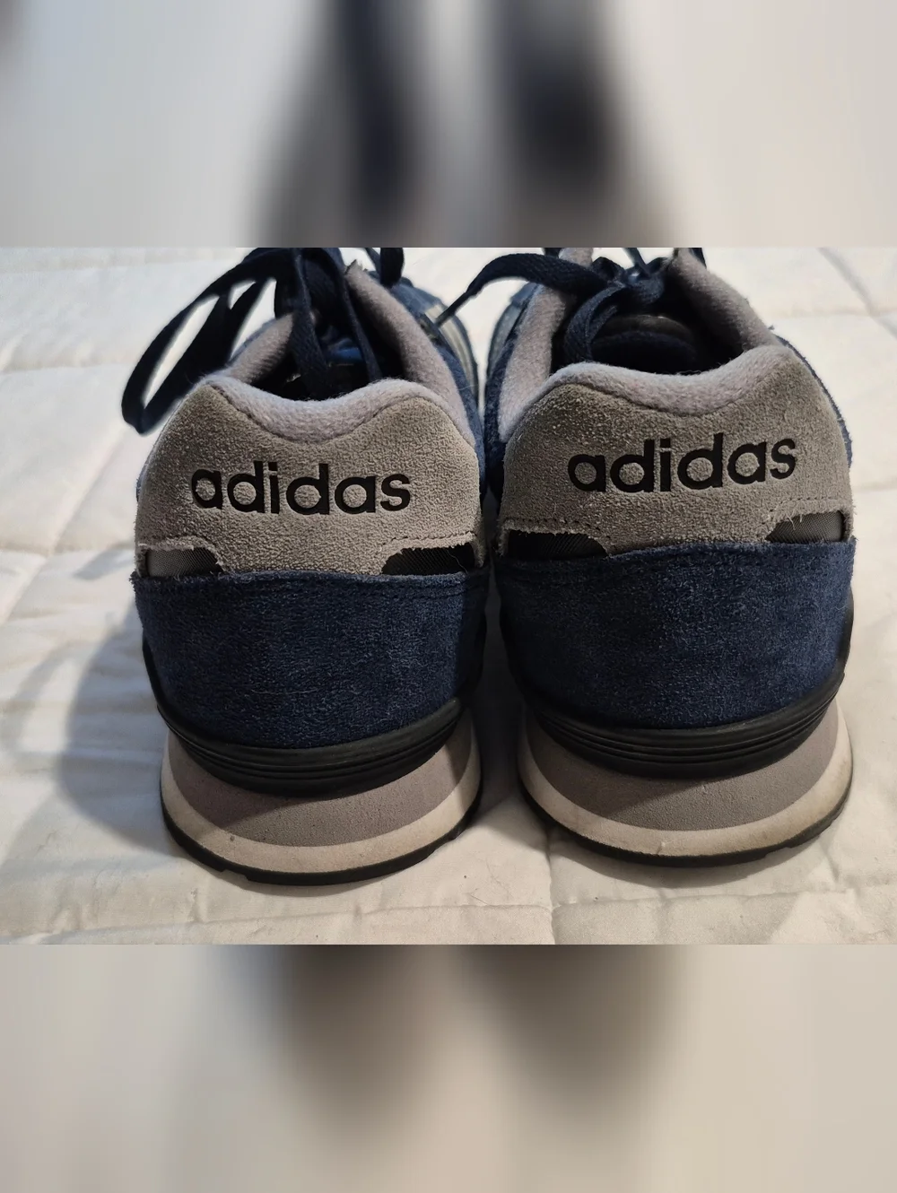 adidas Navy and White Classic Runner Sneakers